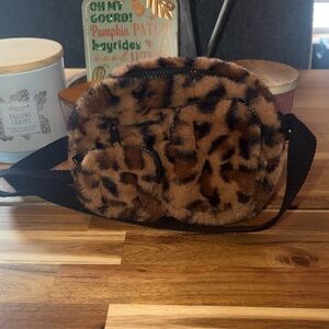 Art Class Brown Leopard Print Mini Bag